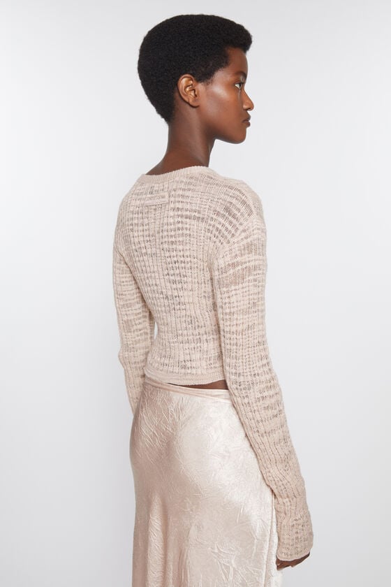 Acne Studios Strickjacke aus breitem Rippstrick Limitierter Zeitrabatt