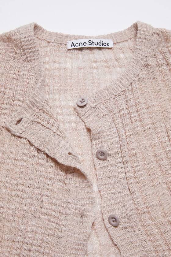 Acne Studios Strickjacke aus breitem Rippstrick Limitierter Zeitrabatt