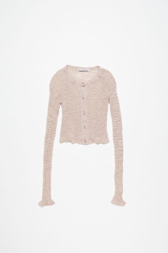Acne Studios Strickjacke aus breitem Rippstrick Limitierter Zeitrabatt