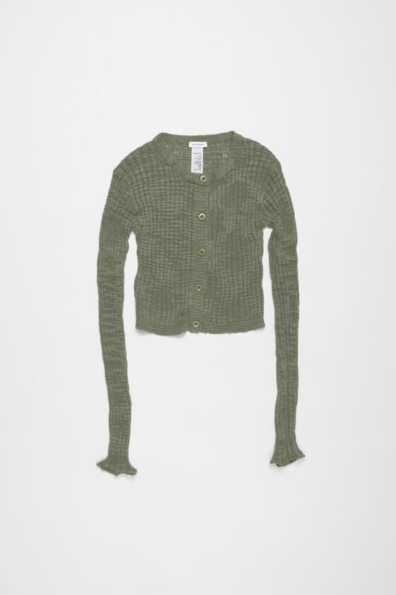 Acne Studios Strickjacke aus breitem Rippstrick Fabrik Onlineshop