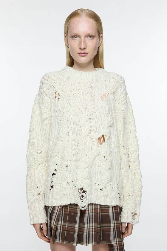 Acne Studios Häkelpullover im Used-Look Sonderangebot