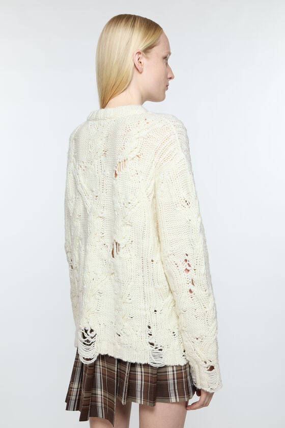 Acne Studios Häkelpullover im Used-Look Sonderangebot