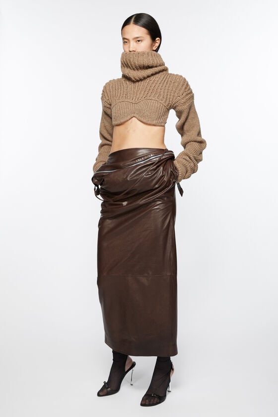 Acne Studios Cropped high neck knit Laufsteg-Show Günstig kaufen