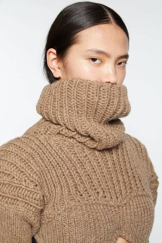 Acne Studios Cropped high neck knit Laufsteg-Show Günstig kaufen
