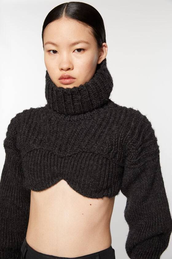 Acne Studios Cropped high neck knit Laufsteg-Show Begrenztes Angebot