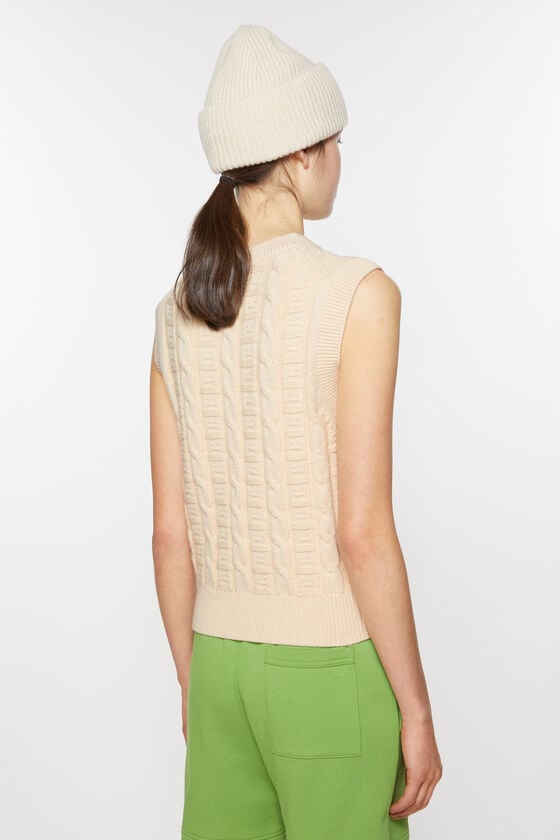 Acne Studios Ärmelloser Pullover aus Zopfwolle Unisex Preisnachlass