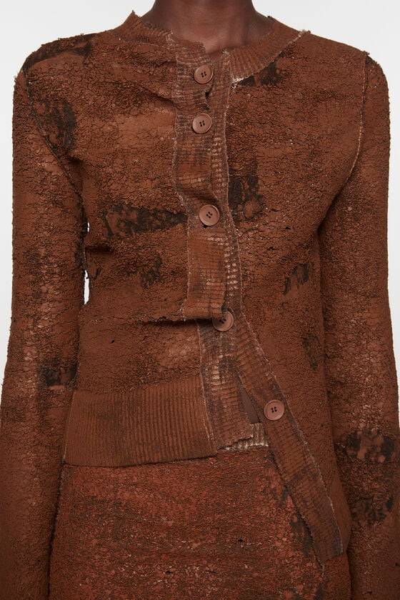 Acne Studios Strickjacke mit asymmetrischer Knopfleiste Laufsteg-Show Jubiläumsangebot