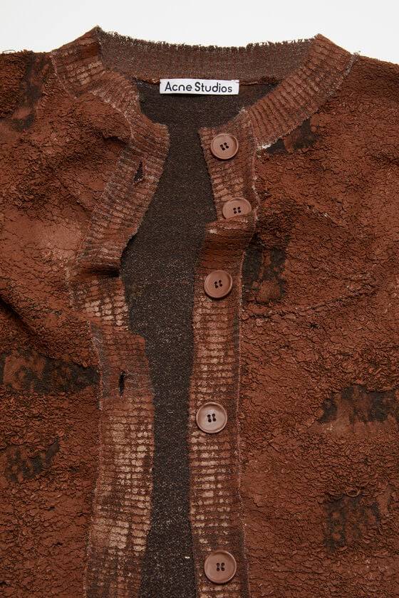 Acne Studios Strickjacke mit asymmetrischer Knopfleiste Laufsteg-Show Jubiläumsangebot