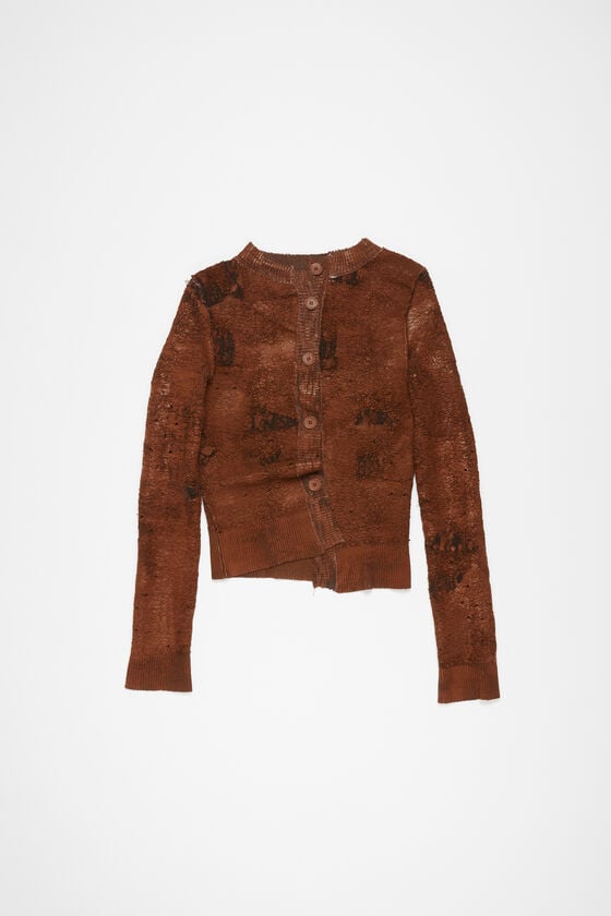Acne Studios Strickjacke mit asymmetrischer Knopfleiste Laufsteg-Show Jubiläumsangebot