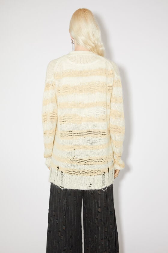 Acne Studios Gestreifter Cardigan im Used-Look Heißer Verkauf
