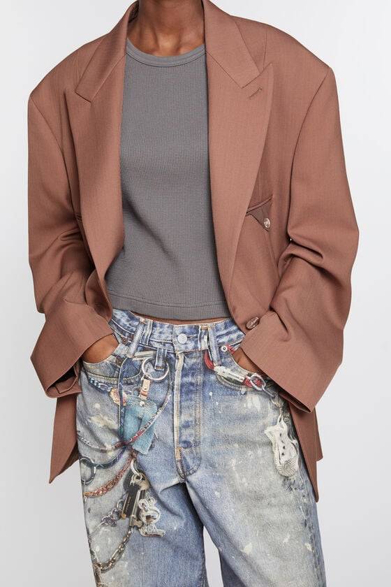 Acne Studios Einreihige Jacke Tägliche Deals