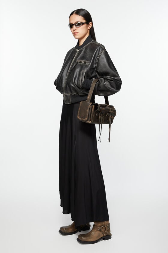 Acne Studios Bomberjacke aus Leder Begrenzte Freigabe