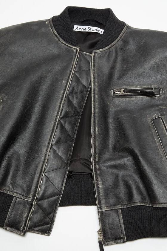 Acne Studios Bomberjacke aus Leder Begrenzte Freigabe