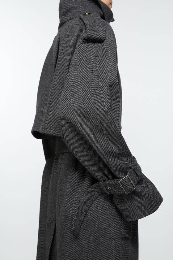 Acne Studios Mantel mit Gürtel Letzte 2 Tage