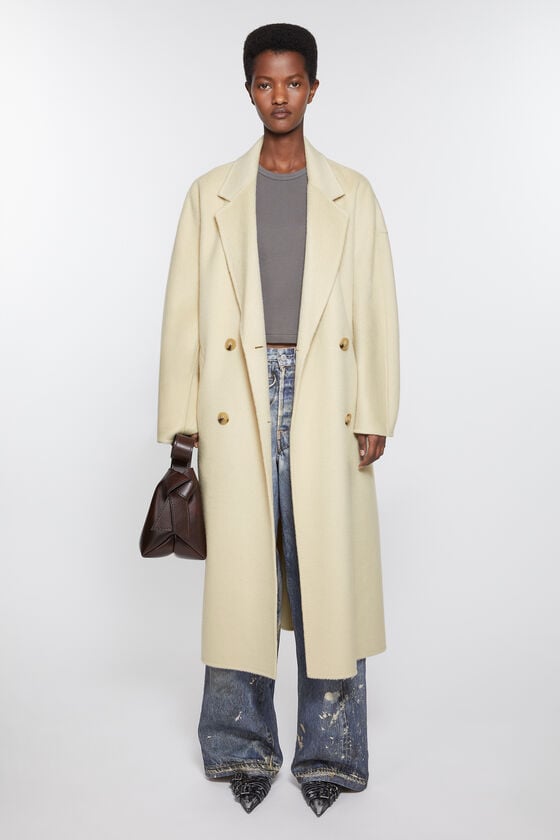 Acne Studios Zweireihiger Wollmantel Bis zu 60% Rabatt