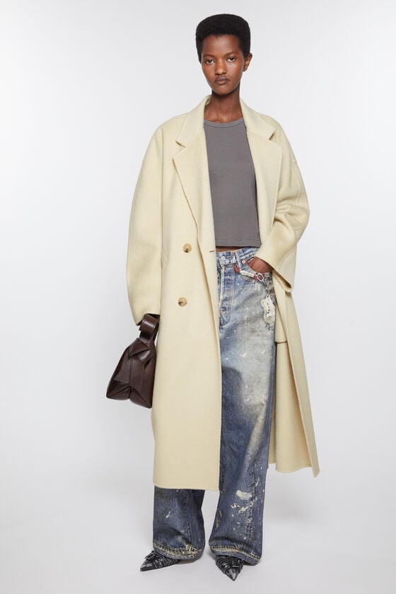 Acne Studios Zweireihiger Wollmantel Bis zu 60% Rabatt