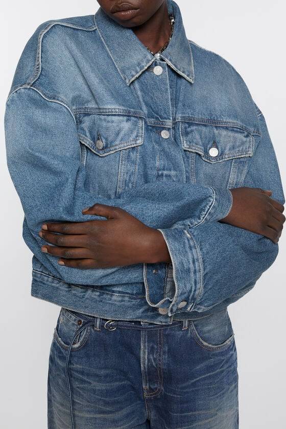 Acne Studios Jeansjacke - Lockere Cropped-Passform Nur für heute