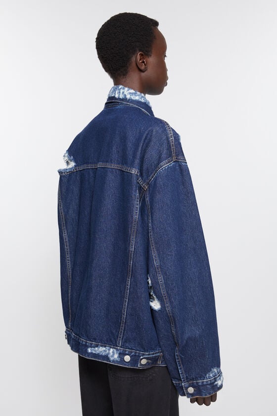 Acne Studios Jeansjacke im Distressed-Look - Entspannte Passform Speichern exportieren