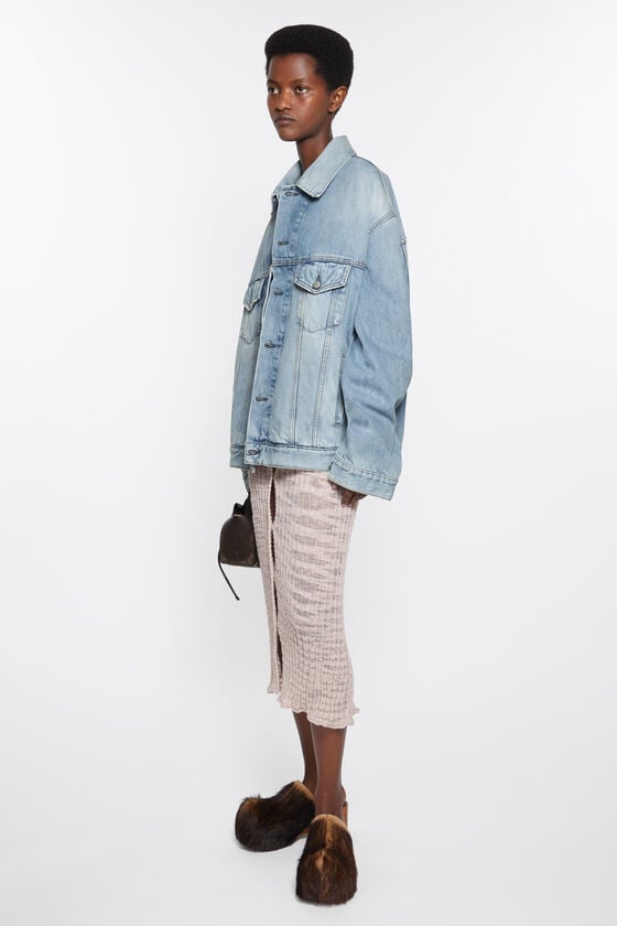 Acne Studios Jeansjacke – entspannte Passform Im Verkauf