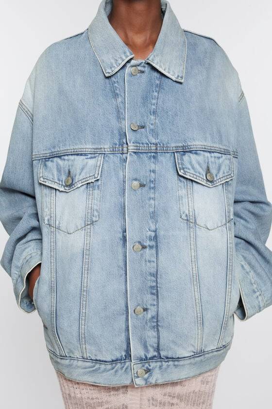 Acne Studios Jeansjacke – entspannte Passform Im Verkauf