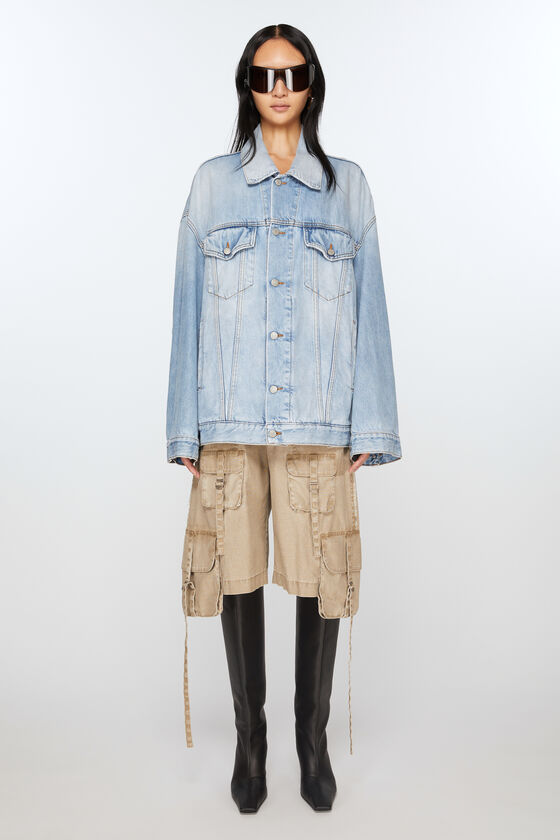 Acne Studios Denimjacke – Oversized Unisex-Passform Schlussverkauf