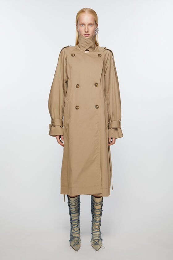 Acne Studios Zweireihiger Trenchcoat Meist gekauft