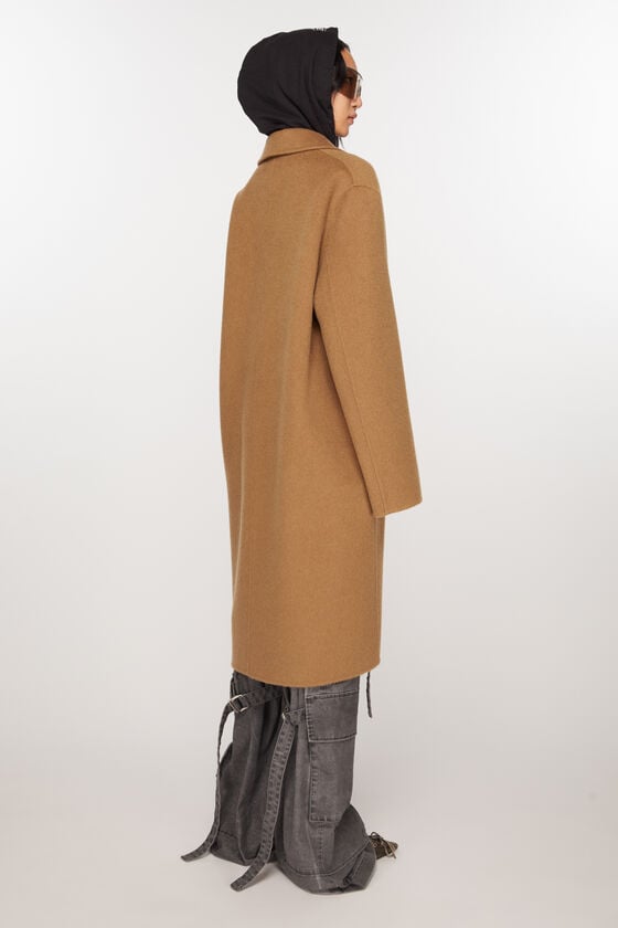 Acne Studios Einreihiger Wollmantel Kostenloser Versand