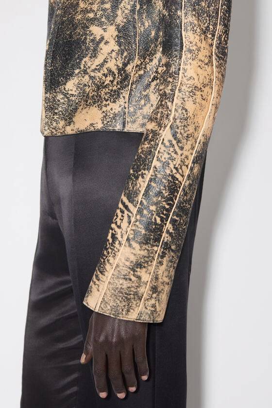 Acne Studios Bikerjacke aus Leder Versandkostenfrei