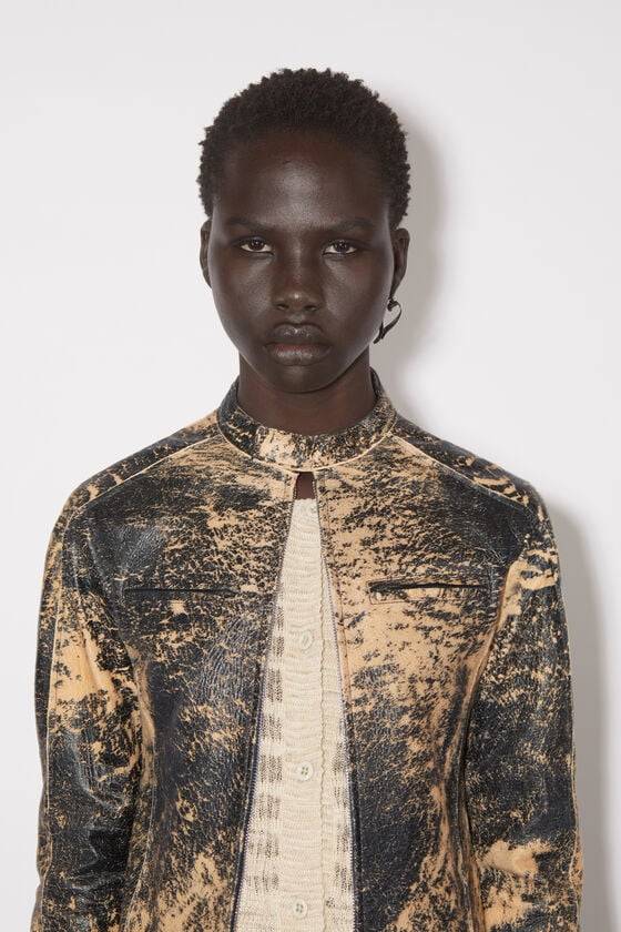 Acne Studios Bikerjacke aus Leder Versandkostenfrei