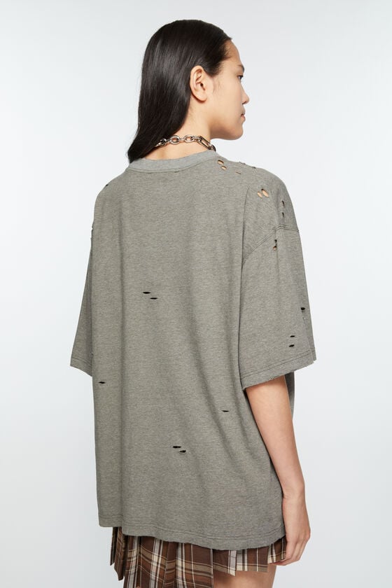 Acne Studios Logo-T-Shirt – lockere Passform Saisonschlussverkauf
