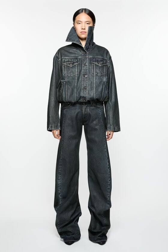 Acne Studios Beschichtete Jeansjacke Laufsteg-Show Black Friday