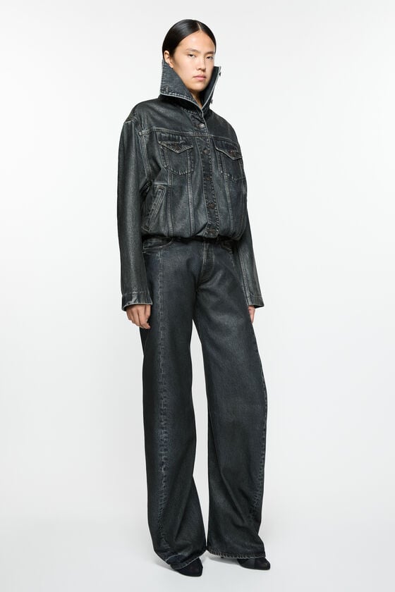 Acne Studios Beschichtete Jeansjacke Laufsteg-Show Black Friday