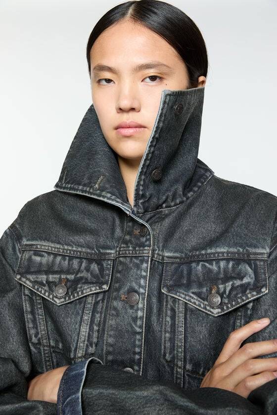 Acne Studios Beschichtete Jeansjacke Laufsteg-Show Black Friday