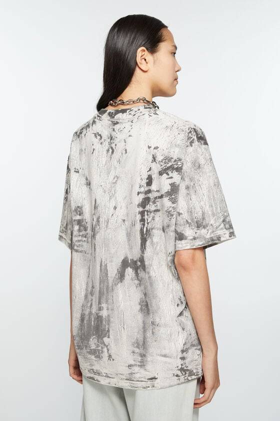 Acne Studios T-Shirt mit Gipsaufdruck Cyber Monday