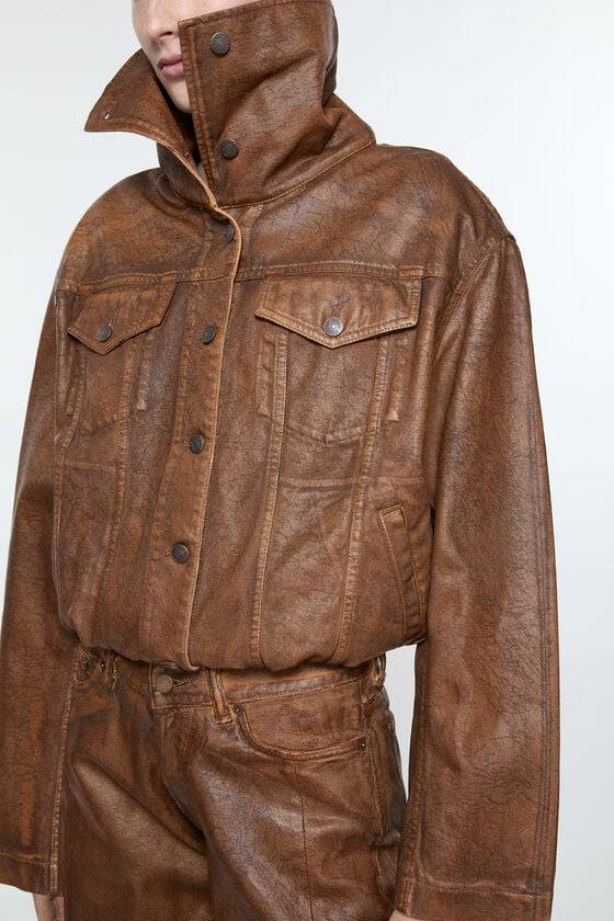 Acne Studios Coated denim jacket Laufsteg-Show Vatertagsangebot