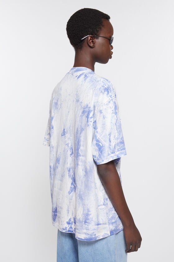 Acne Studios T-Shirt mit Gipsaufdruck Valentinstagsangebot