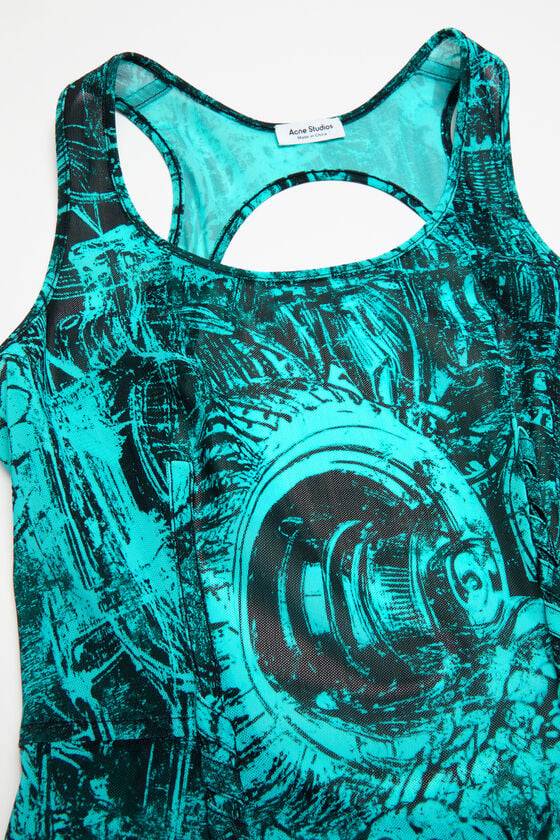 Acne Studios Printed dress Laufsteg-Show Lagerräumung