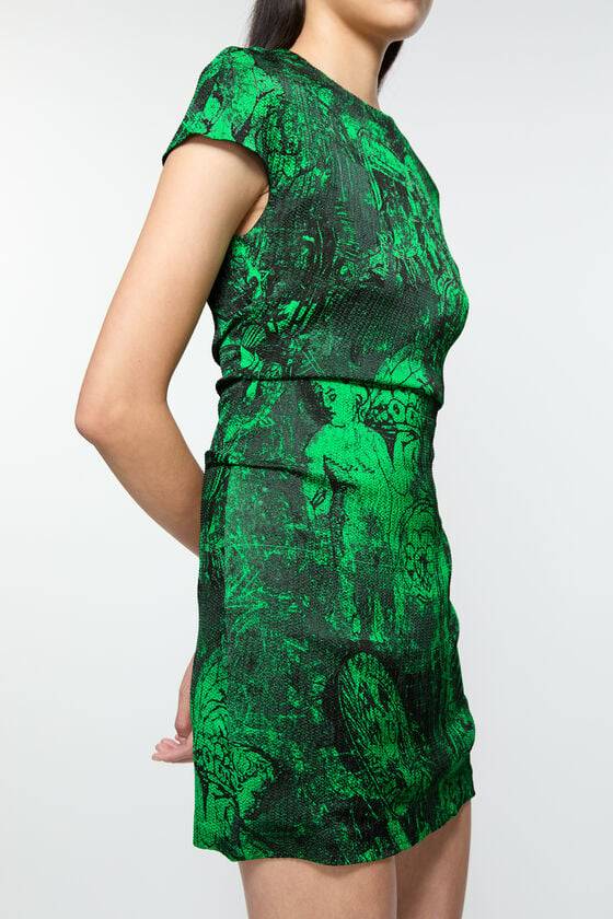 Acne Studios Printed dress Laufsteg-Show Exklusive Angebote