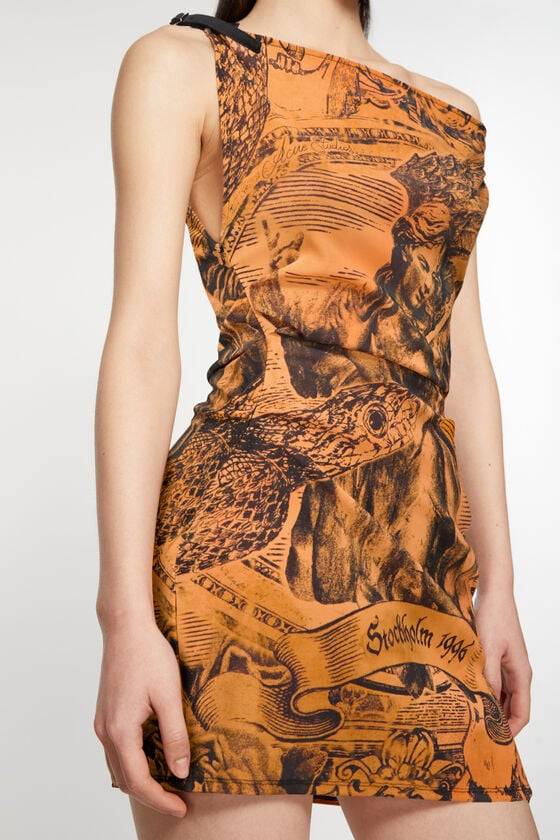 Acne Studios Printed dress Laufsteg-Show Neuheiten