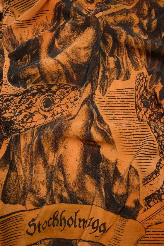 Acne Studios Printed dress Laufsteg-Show Neuheiten