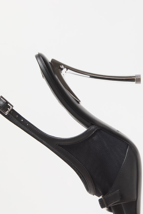 Acne Studios Mesh slingback heels Laufsteg-Show Kostenlose Rückgabe