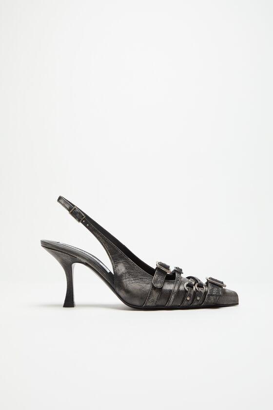 Acne Studios Slingbacks aus Leder mit Absatz Bis zu 60% Rabatt
