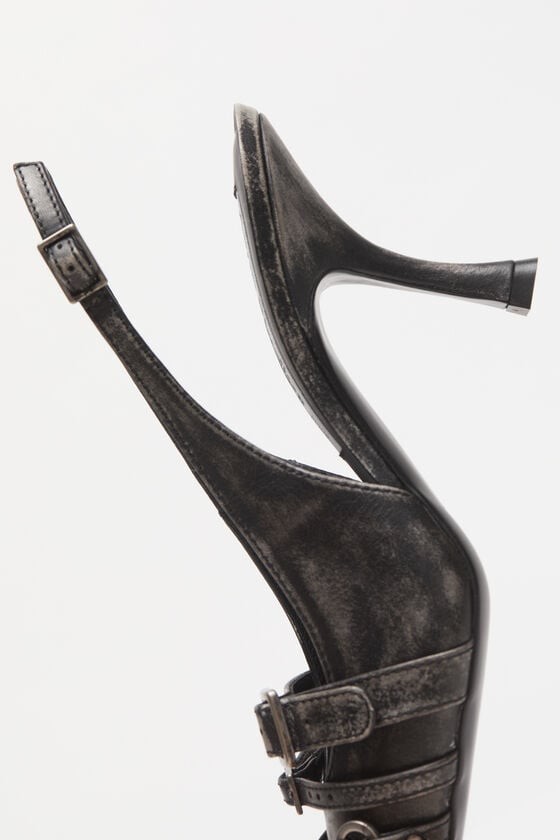 Acne Studios Slingbacks aus Leder mit Absatz Bis zu 60% Rabatt