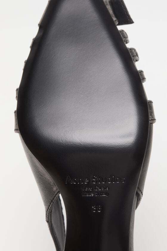 Acne Studios Slingbacks aus Leder mit Absatz Bis zu 60% Rabatt