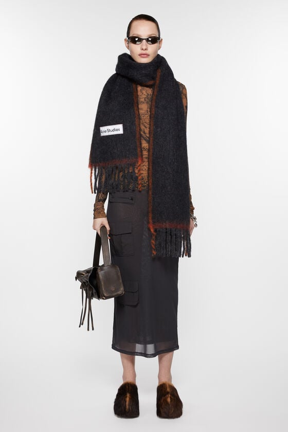 Acne Studios Woll-Mohair-Schal – Schmal Nur für heute