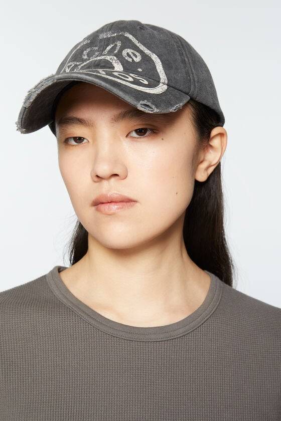 Acne Studios Kappe mit Logoaufdruck 50% Rabatt mit kostenlosem Versand