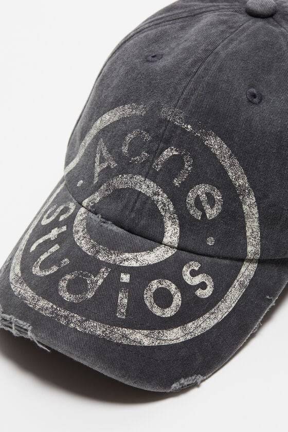 Acne Studios Kappe mit Logoaufdruck 50% Rabatt mit kostenlosem Versand