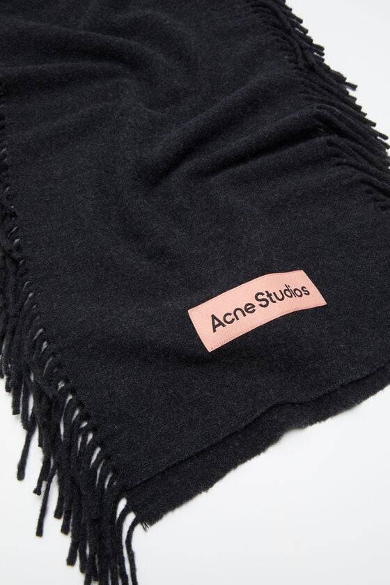 Acne Studios Fringe wool scarf Clearance-Verkauf