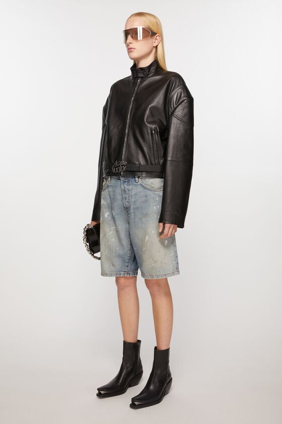 Acne Studios Ankle Boots aus Leder Kostenloser Versand international