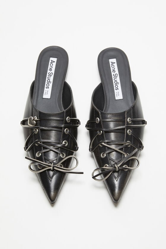 Acne Studios Mules zum Schnüren Günstiger Verkauf